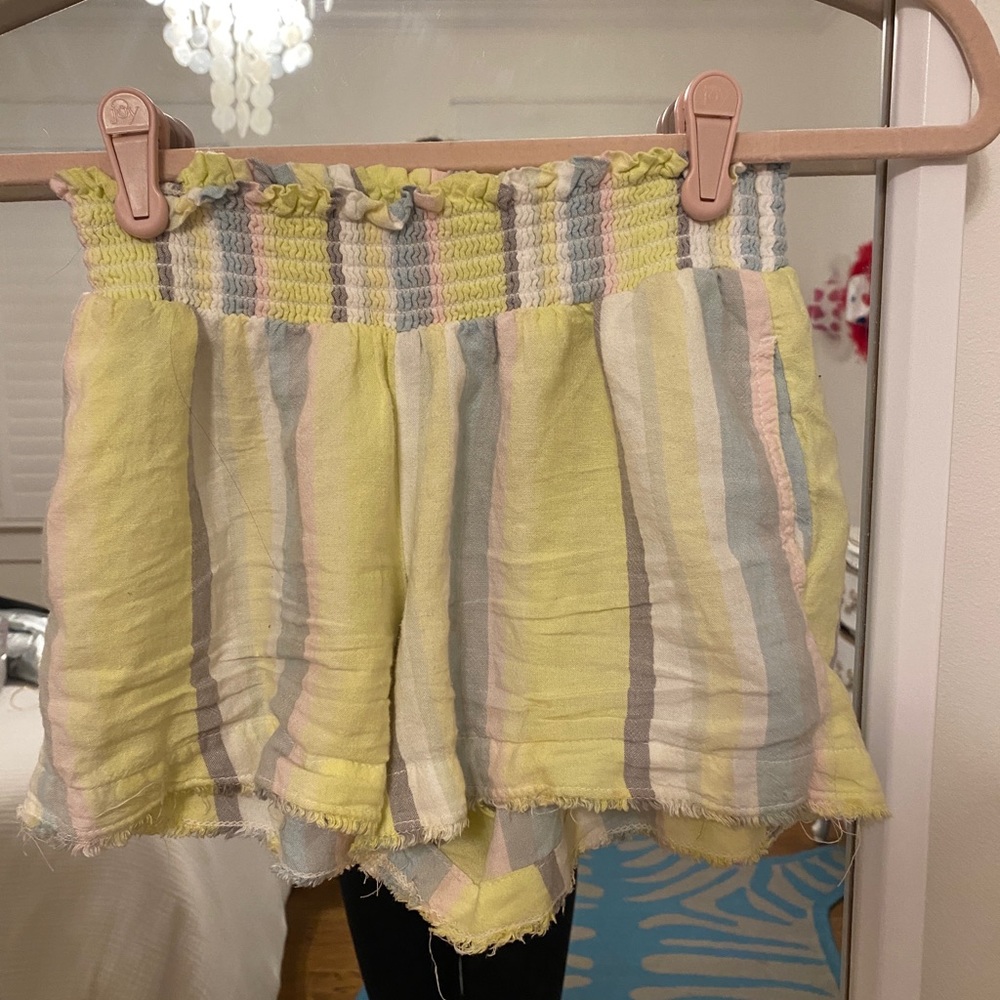 Girls Bella Dahl striped shorts